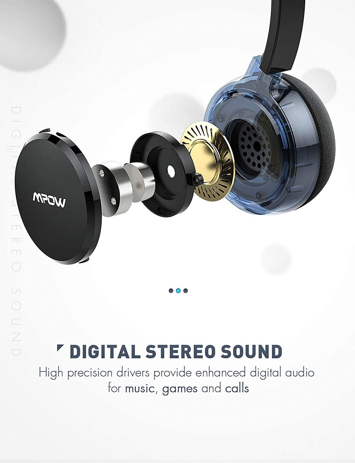 (2 pack）Mpow 071 USB Headset/3.5mm Computer Headset