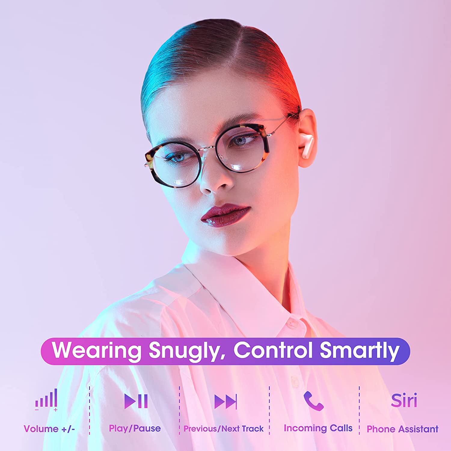 MPOW MPods Wireless Earbuds with 4 Microphone Noise Cancellation Wireless Charge