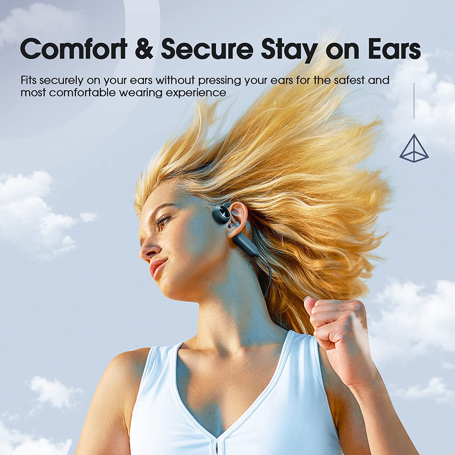 Mpow BH660 Bluetooth Bone Conduction Sport Headphones, Open-Ear Wrieless Running Headphones