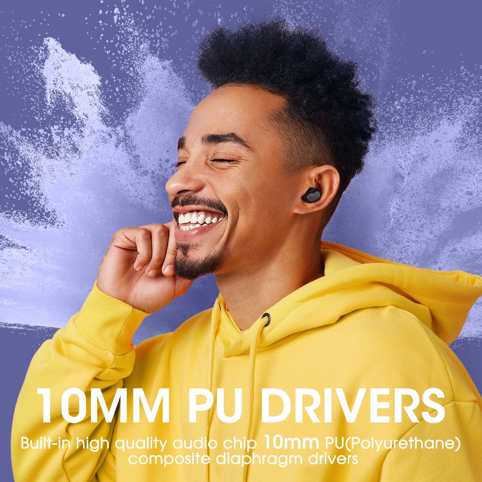 mpow Wireless Earbuds, V1 Bluetooth Earbuds in-Ear with Stereo Sound