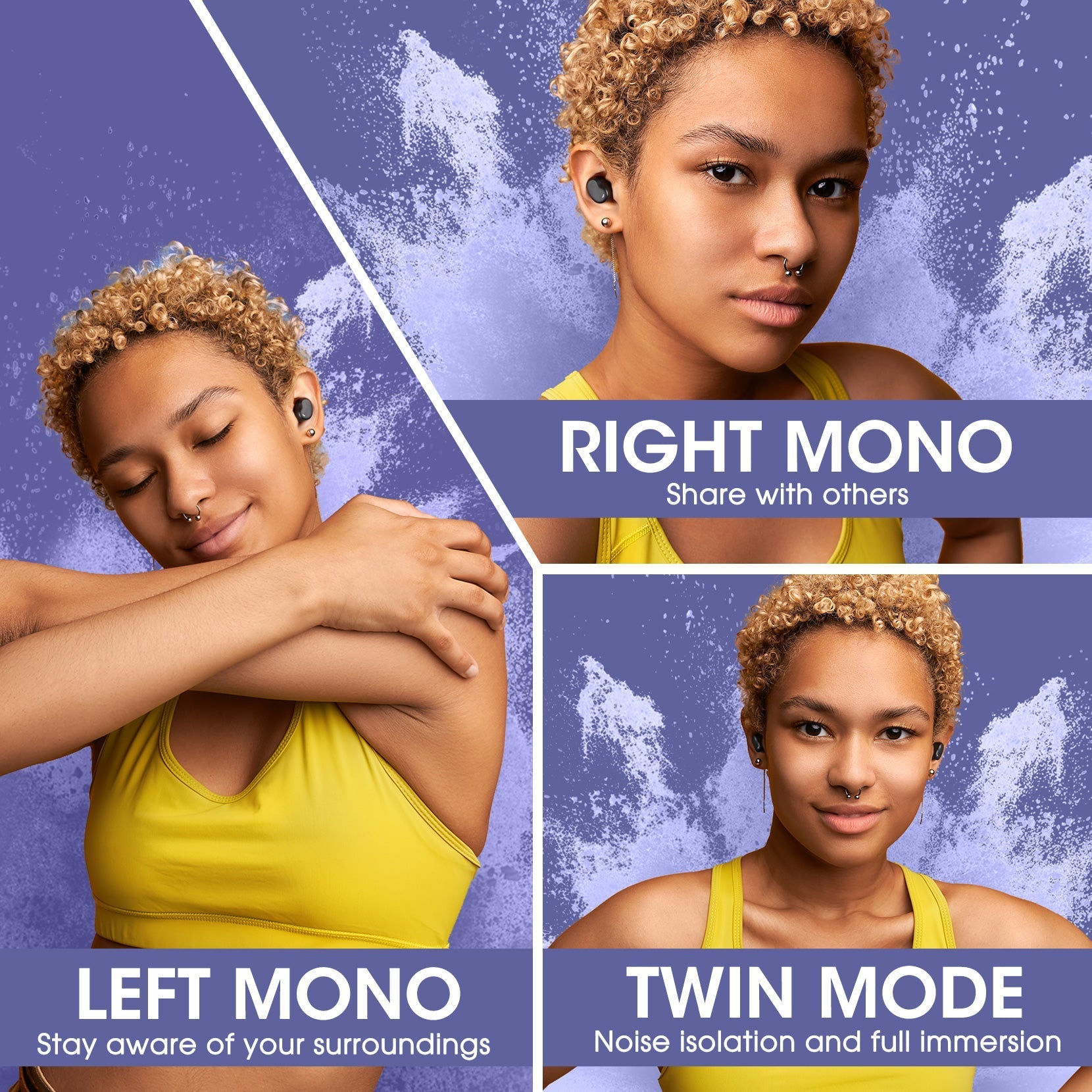 mpow Wireless Earbuds, V1 Bluetooth Earbuds in-Ear with Stereo Sound