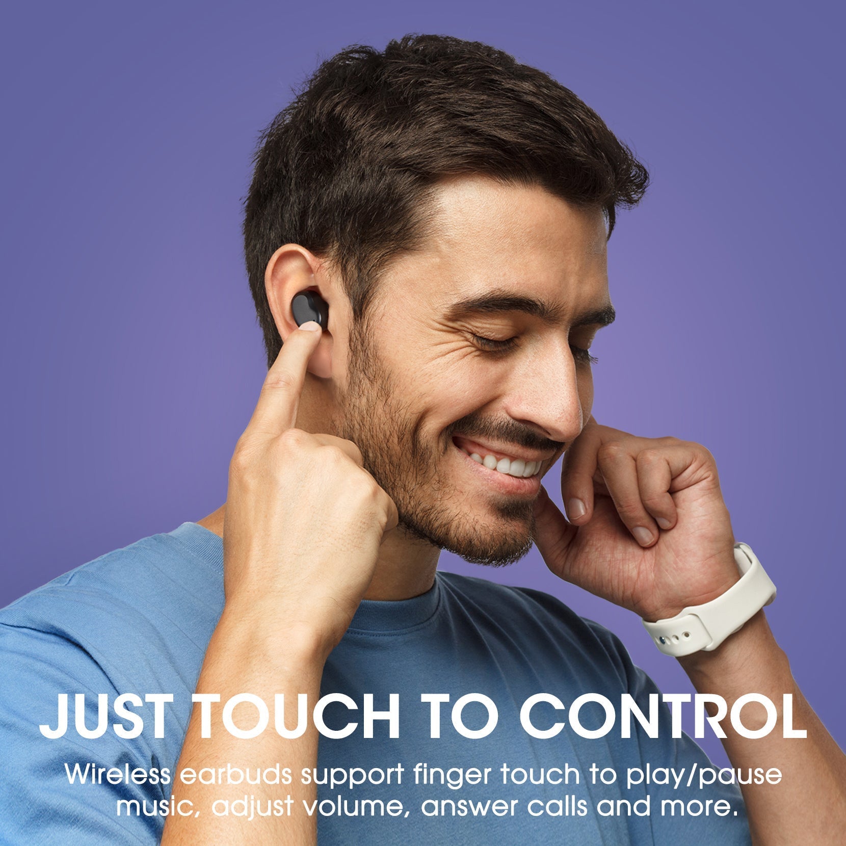 mpow Wireless Earbuds, V1 Bluetooth Earbuds in-Ear with Stereo Sound