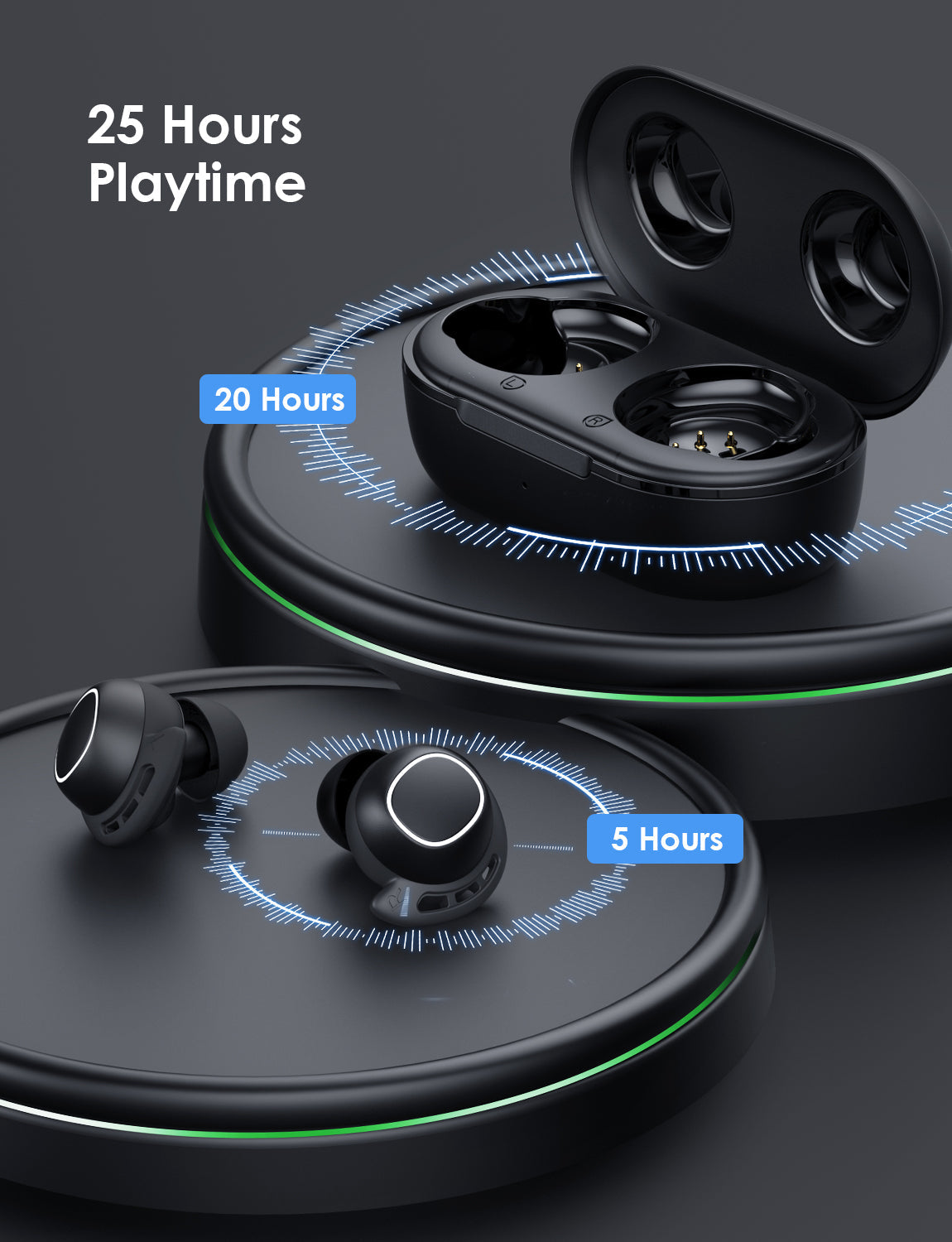 MPOW M30 True Wireless Earbuds with LED Display