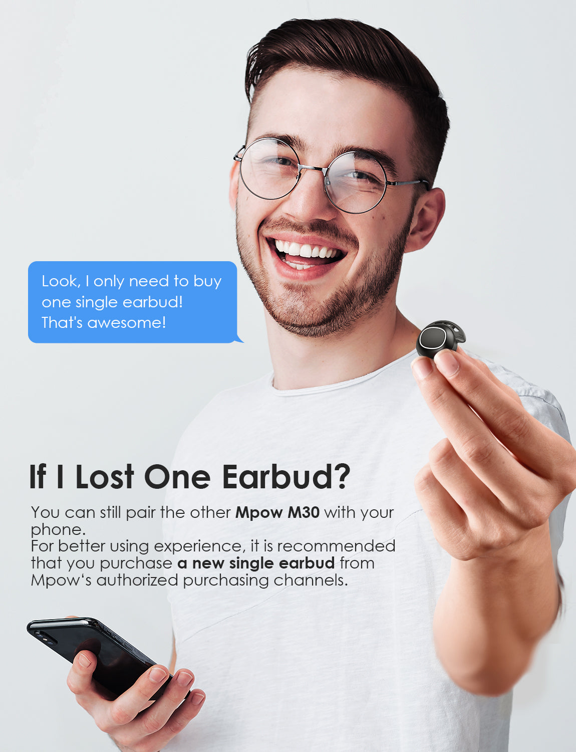 MPOW M30 True Wireless Earbuds with LED Display