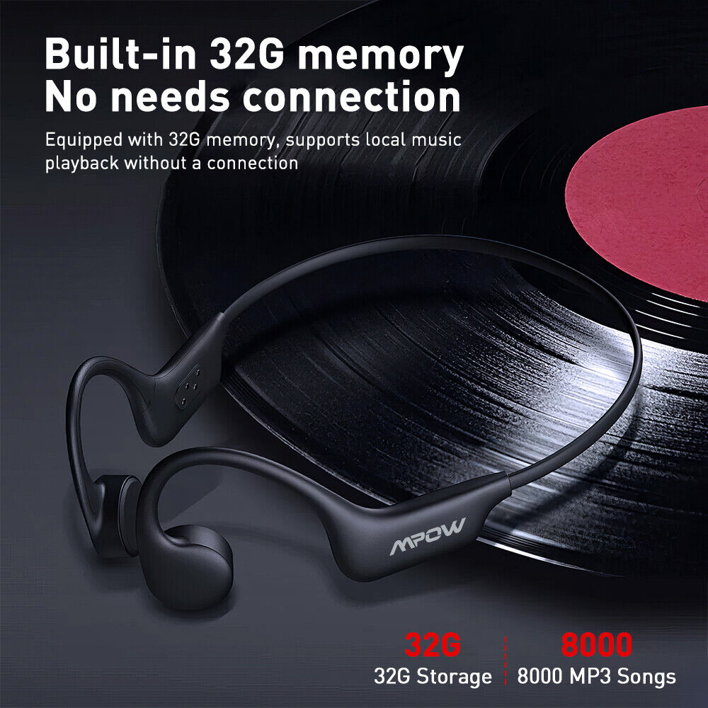 Mpow BH660 Bluetooth Bone Conduction Sport Headphones, Open-Ear Wrieless Running Headphones